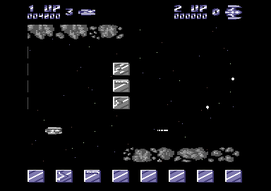 Delta Patrol (Commodore 64) screenshot: Avoid the centre of the screen