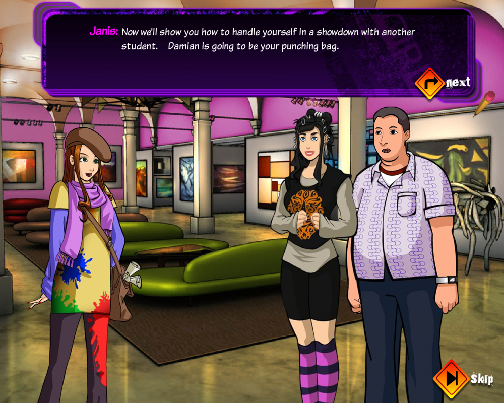 Mean Girls: High School Showdown (Windows) screenshot: Dialogue