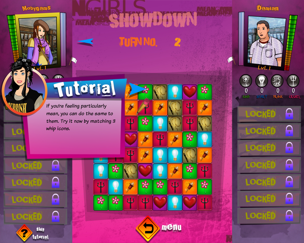 Mean Girls: High School Showdown (Windows) screenshot: First battle