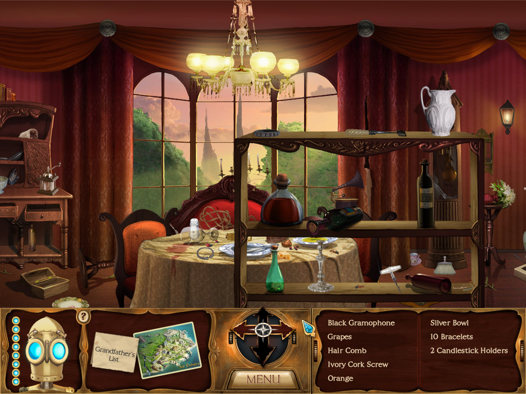 The Clockwork Man (Windows) screenshot: Dining room