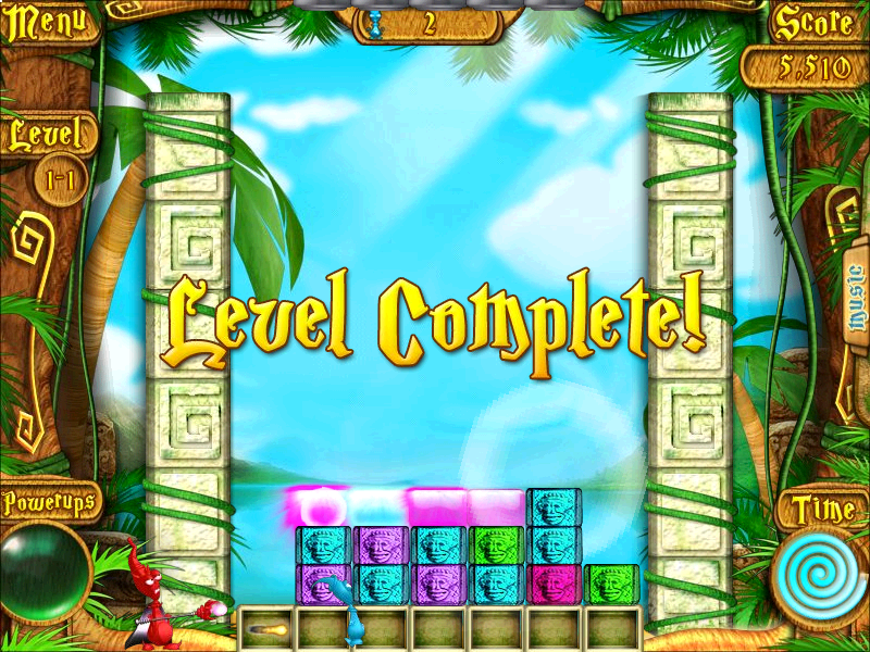 Oüba: The Great Journey (Windows) screenshot: Level complete
