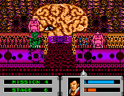 Alien Storm (SEGA Master System) screenshot: Destroy the brain