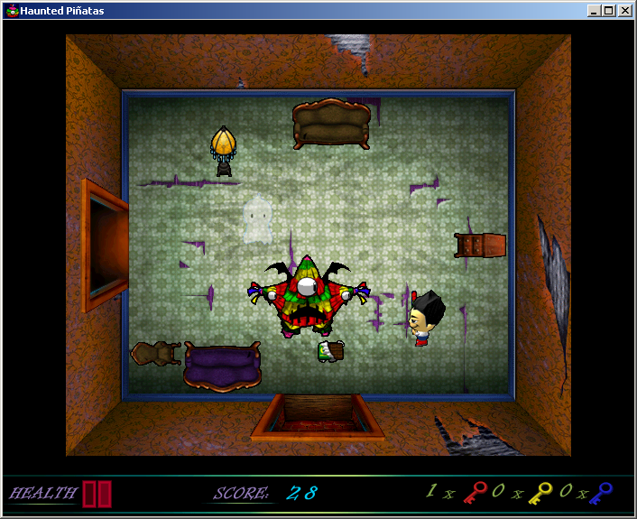 De Grote Griezelbox (Windows) screenshot: This one contains a lot of candy. (<i>Haunted Piñatas</i>)