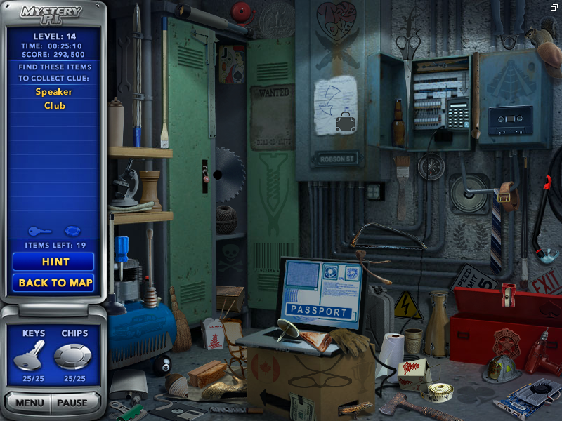 Mystery P.I.: The Vegas Heist (Windows) screenshot: Utility room