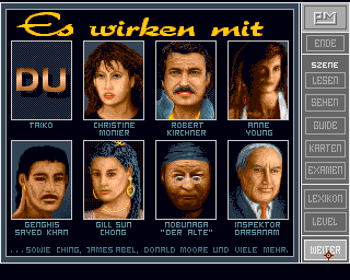 Die Stadt der Löwen (Amiga) screenshot: Characters