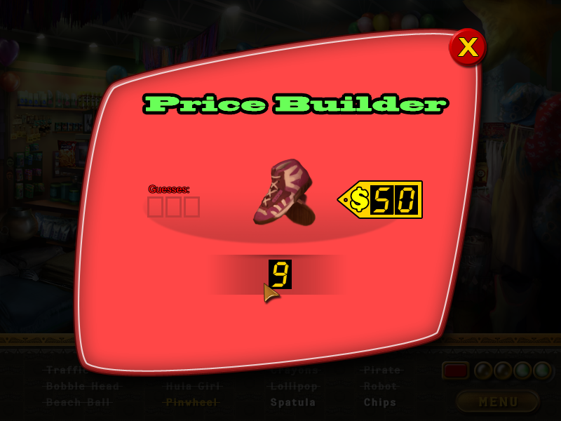 Annie's Millions (Windows) screenshot: Price Builder