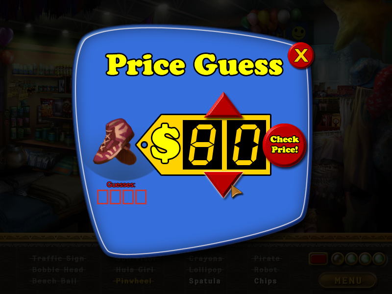 Annie's Millions (Windows) screenshot: Price Guess