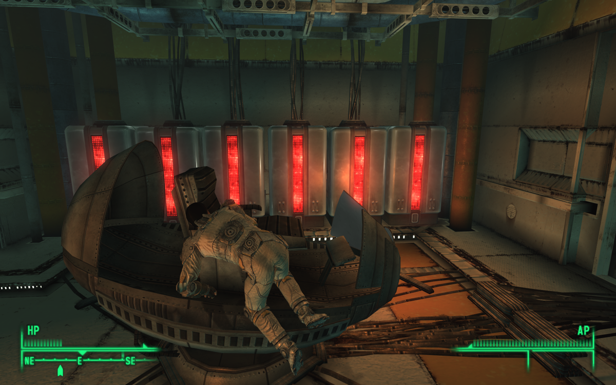 Fallout 3: Operation: Anchorage (Windows) screenshot: I'm entering the simulation pod.