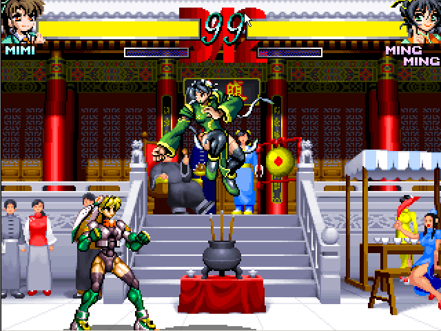 Ningyō Tsukai 2 (Windows) screenshot: Mimi vs Ming Ming