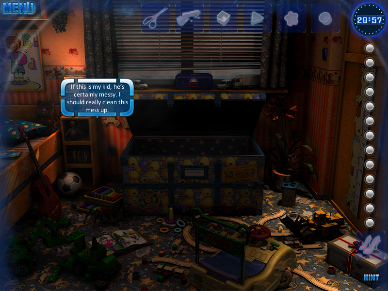 Hidden Secrets: The Nightmare (Windows) screenshot: Scattered toys