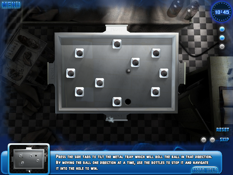 Hidden Secrets: The Nightmare (Windows) screenshot: Mortician's tray mini-game