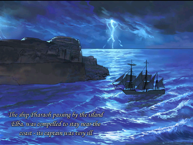 The Count of Monte Cristo (Windows) screenshot: Storm at sea