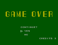 Alien Storm (SEGA Master System) screenshot: Game Over