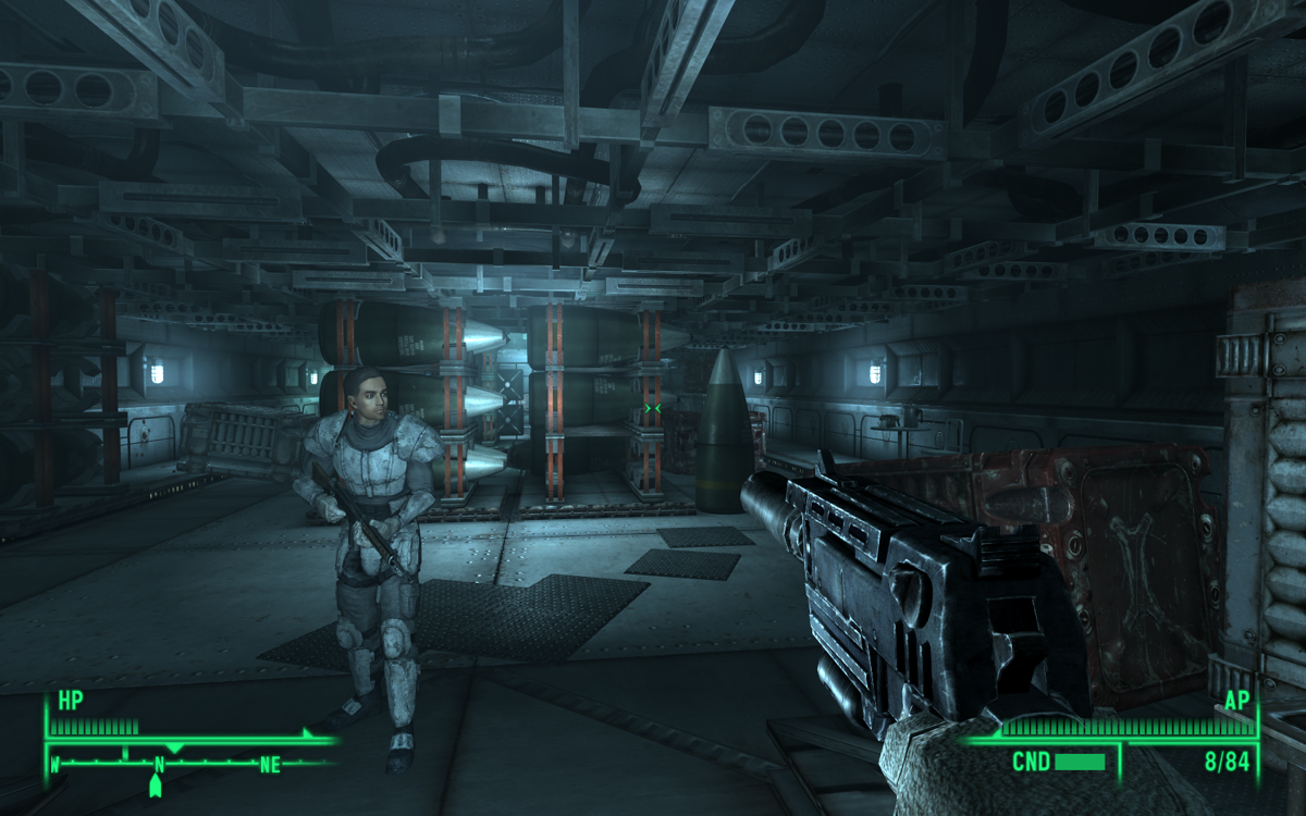 Fallout 3: Operation: Anchorage (Windows) screenshot: We have reached the ammo dump.