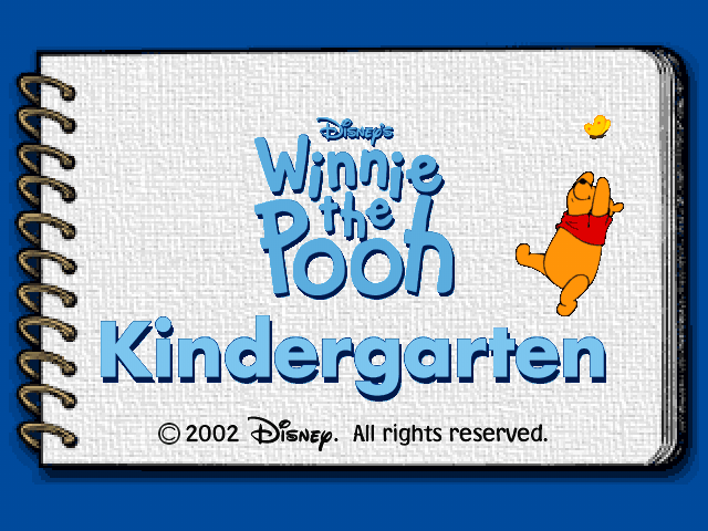 Disney's Winnie the Pooh: Kindergarten (PlayStation) screenshot: Title screen