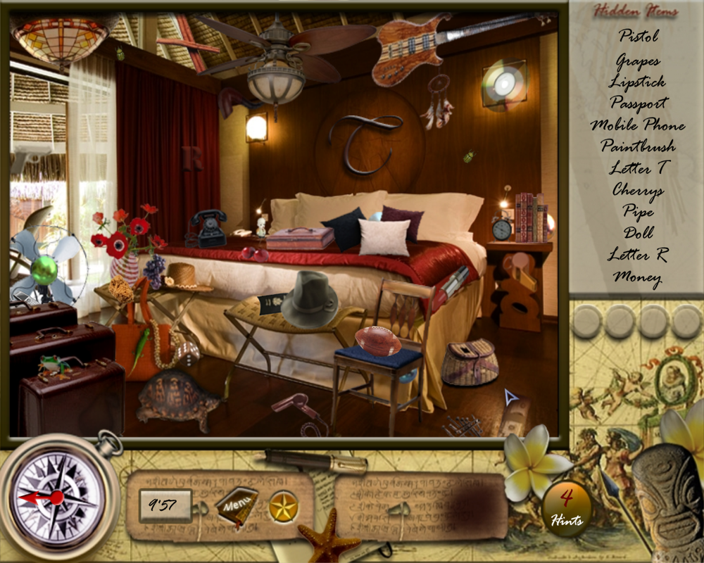Tahiti Hidden Pearls (Windows) screenshot: Bedroom