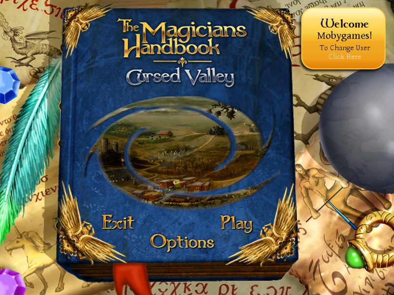 The Magician's Handbook: Cursed Valley (Windows) screenshot: Main menu