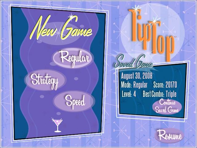 TipTop (Windows) screenshot: Game modes
