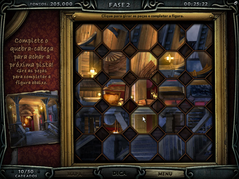 Escape Rosecliff Island (Windows) screenshot: Jigsaw puzzle