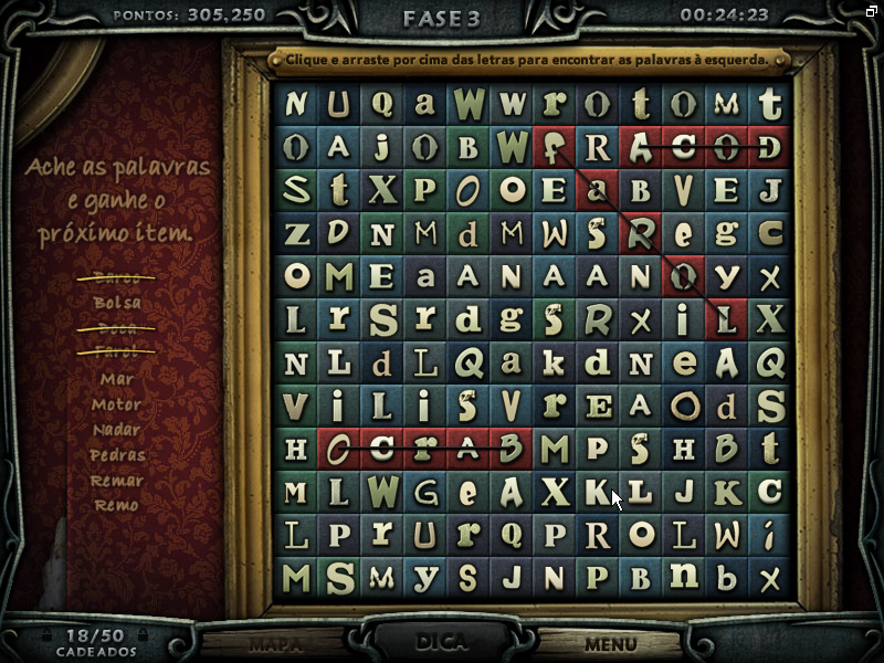 Escape Rosecliff Island (Windows) screenshot: Word search