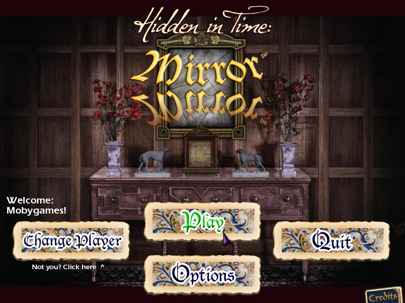 Hidden in Time: Mirror Mirror (Windows) screenshot: Main menu