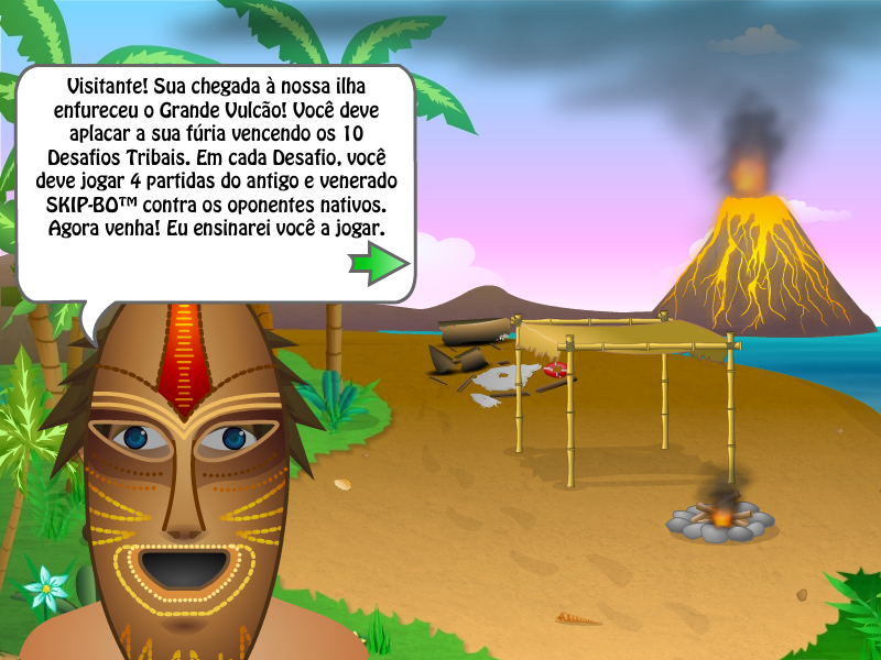 Screenshot of SKIPBO Castaway Caper (Windows, 2008) MobyGames
