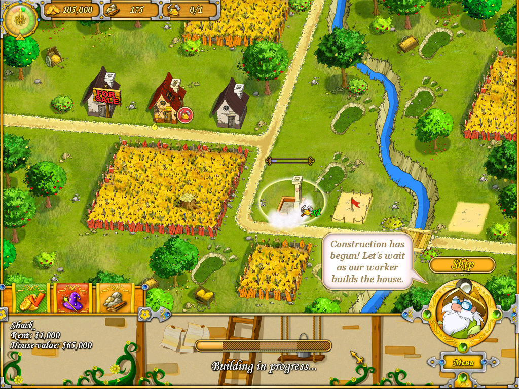 Wonderburg (Windows) screenshot: Game start