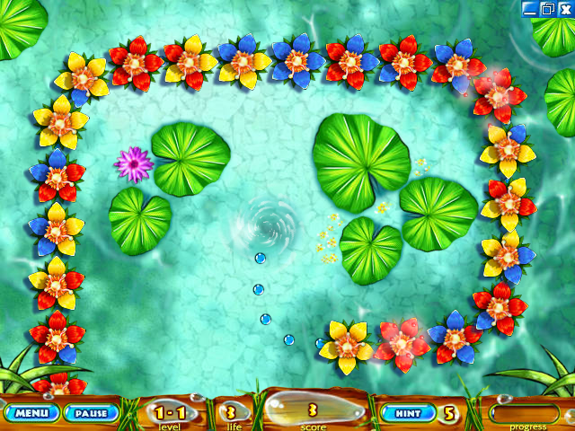 Lotus Deluxe (Windows) screenshot: Level 1-1