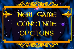 Disney's Treasure Planet (Game Boy Advance) screenshot: Main menu