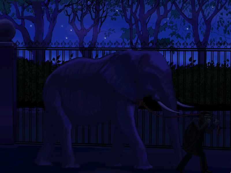 3 Days: Zoo Mystery (Windows) screenshot: Elephant being stolen.