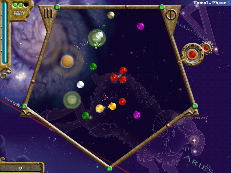 Zodiac (Windows) screenshot: Two vortices