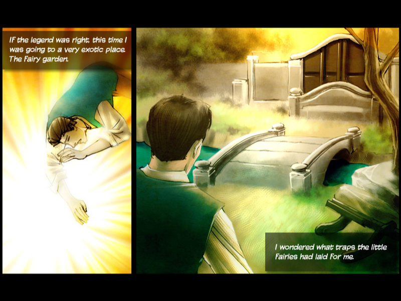 Pahelika: Secret Legends (Windows) screenshot: Arriving at the fairy garden.