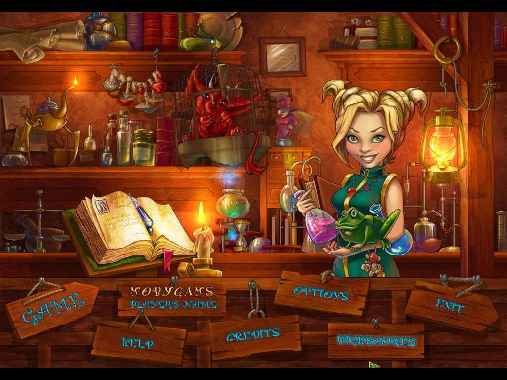 Enchanted Katya and the Mystery of the Lost Wizard (Windows) screenshot: Main menu