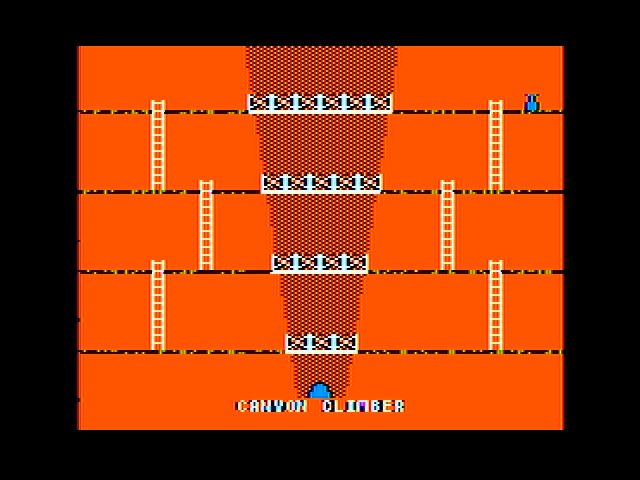 Canyon Climber (Apple II) screenshot: Title screen