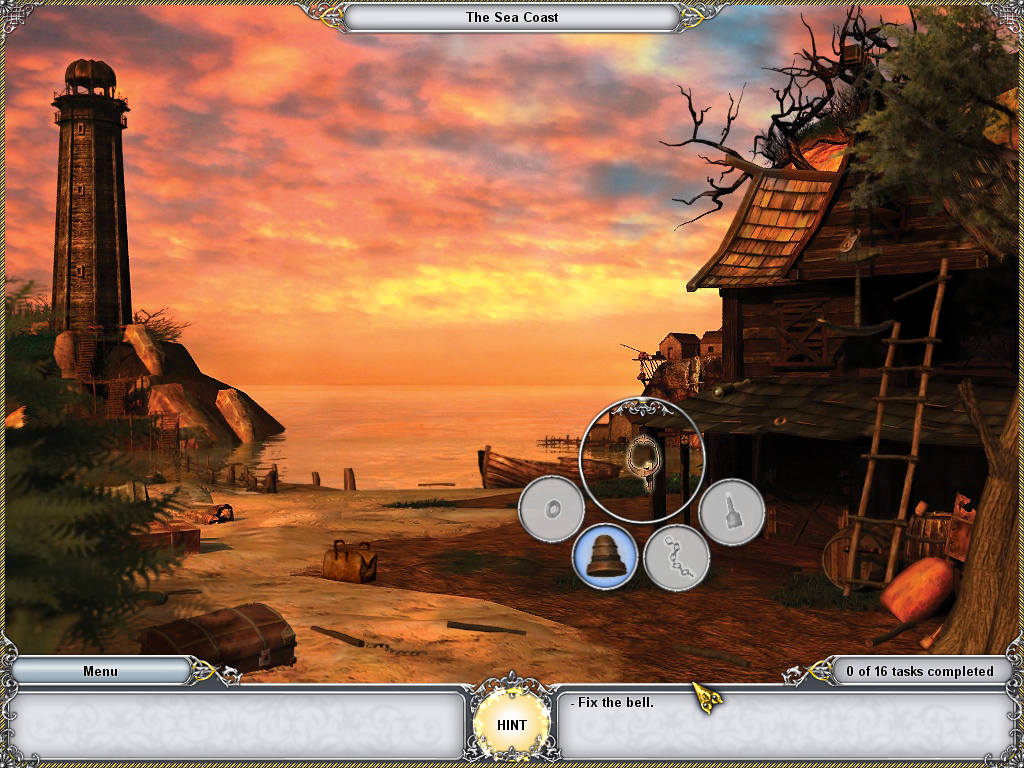 Treasure Seekers II: The Enchanted Canvases (Windows) screenshot: Sea shore