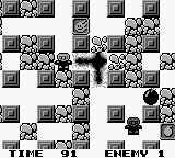 Bomber Man GB (Game Boy) screenshot: (Bomberman GB) Enemy encounter