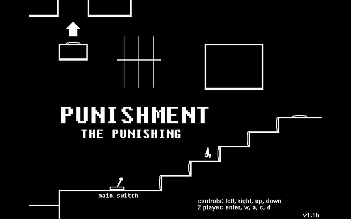 Punishment: The Punishing (Windows) screenshot: The playable title screen