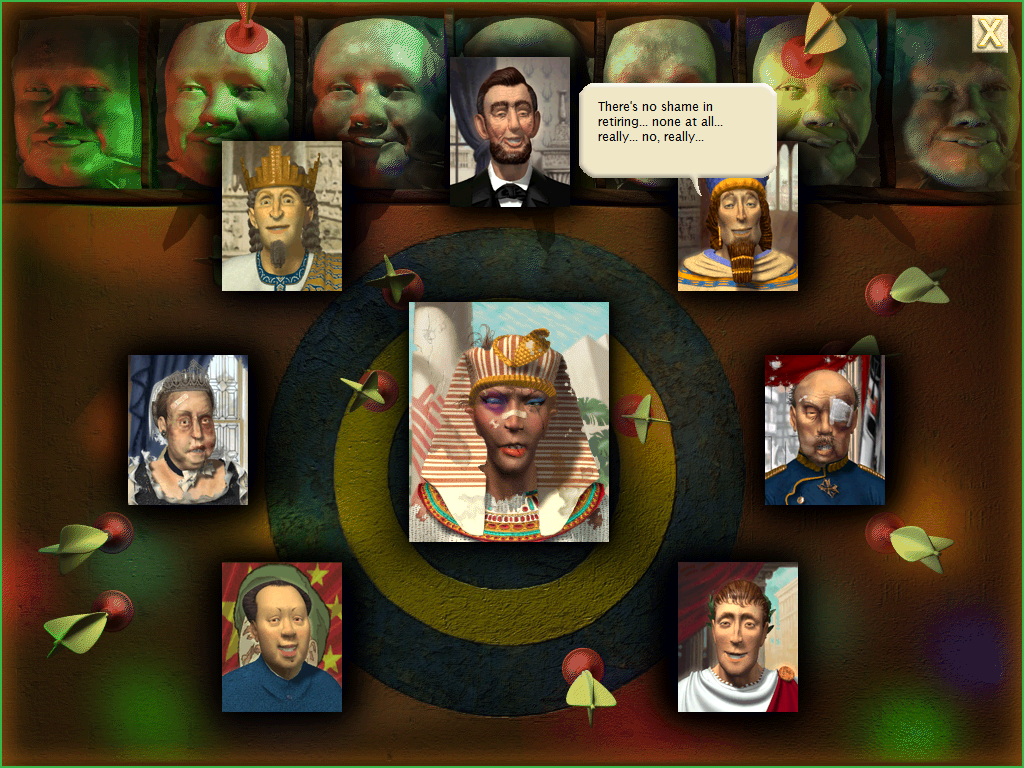 Sid Meier's Civilization III (Windows) screenshot: You're right, Hammurabi. There is no shame in retiring.
