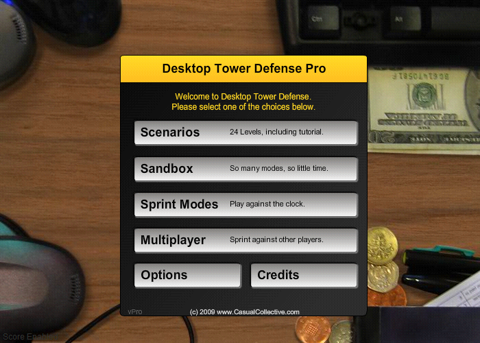 Screenshot of Desktop Tower Defense (Browser, 2007) MobyGames