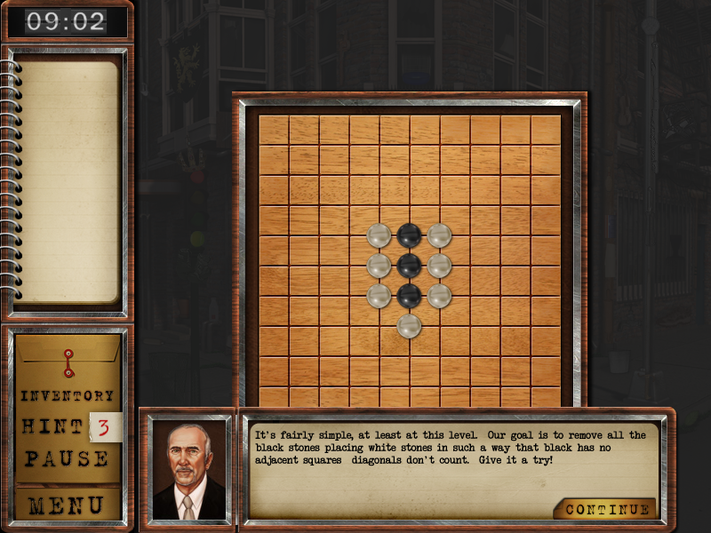 Real Crimes: The Unicorn Killer (Windows) screenshot: <moby game="Go Professional II">Go</moby> board