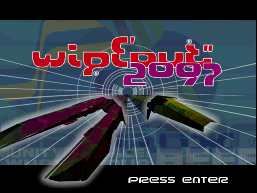 WipEout XL (Macintosh) screenshot: Title screen