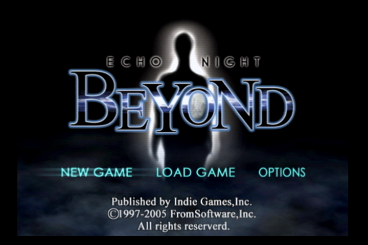 Echo Night: Beyond (PlayStation 2) screenshot: Main menu