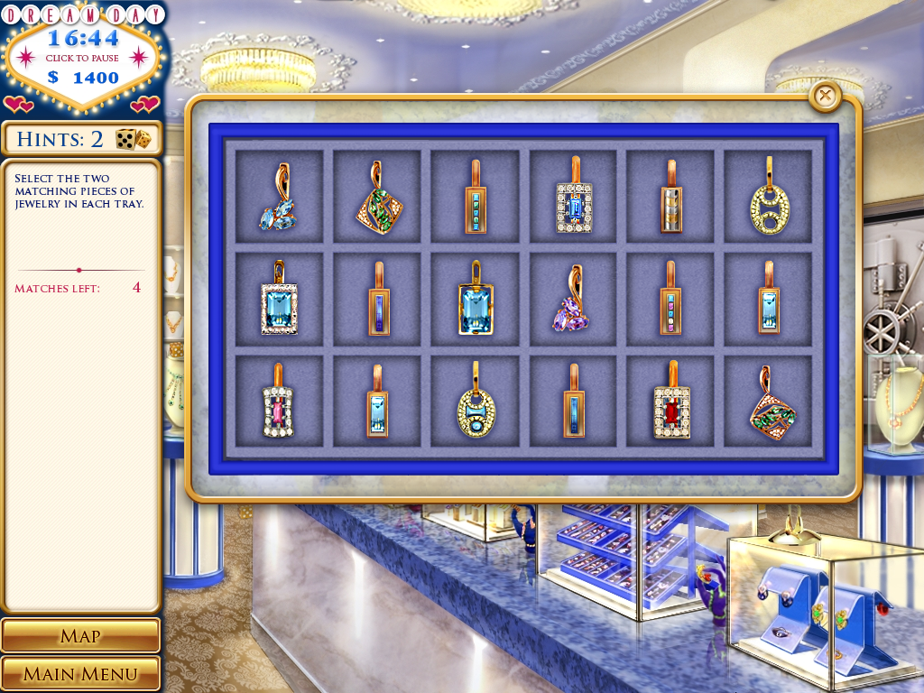 Dream Day Wedding: Viva Las Vegas (Windows) screenshot: Finding matching pairs.