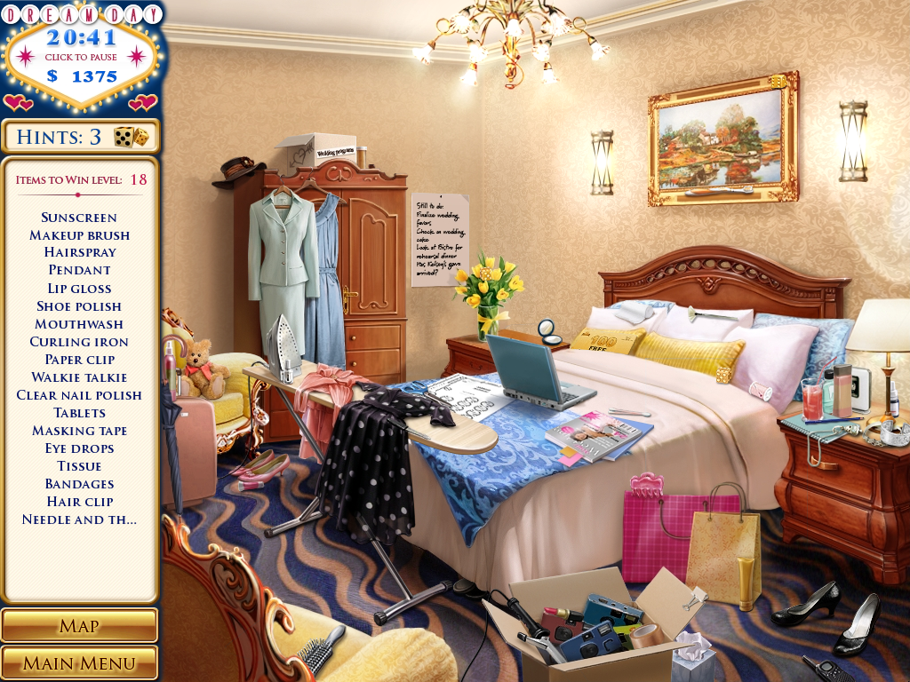 Dream Day Wedding: Viva Las Vegas (Windows) screenshot: Bedroom