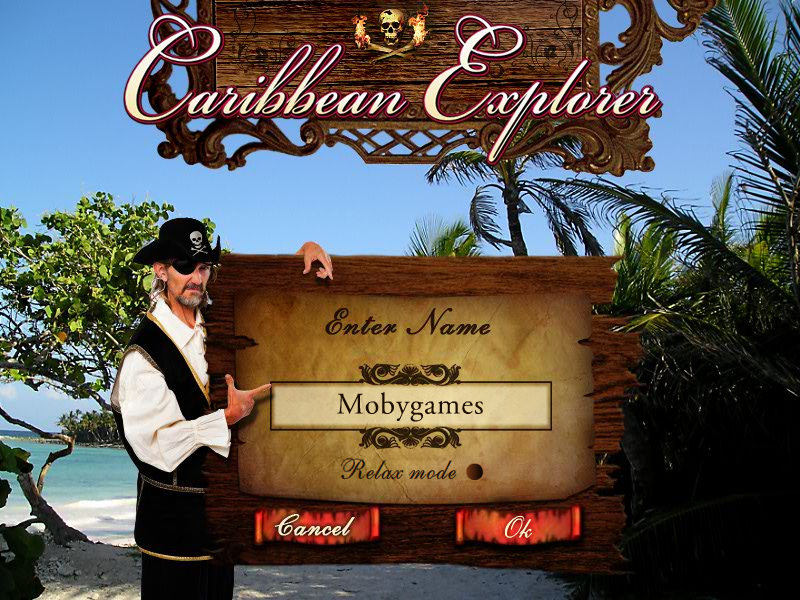 Lost Secrets: Caribbean Explorer - Secrets of the Sea (Windows) screenshot: Name input for profile creation