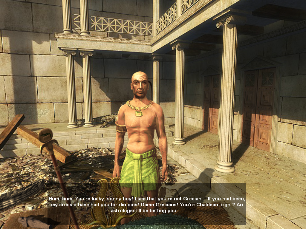 Cleopatra: Riddle of the Tomb (Windows) screenshot: Sobek's priest