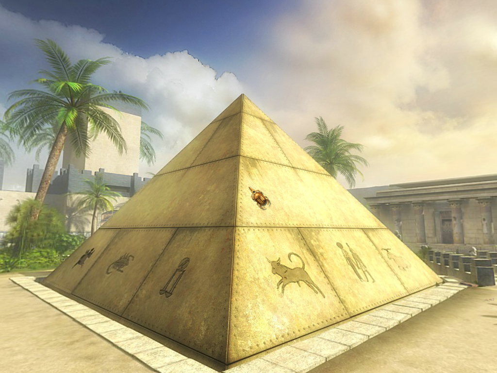 Cleopatra: Riddle of the Tomb (Windows) screenshot: One of the few pyramids in the game.