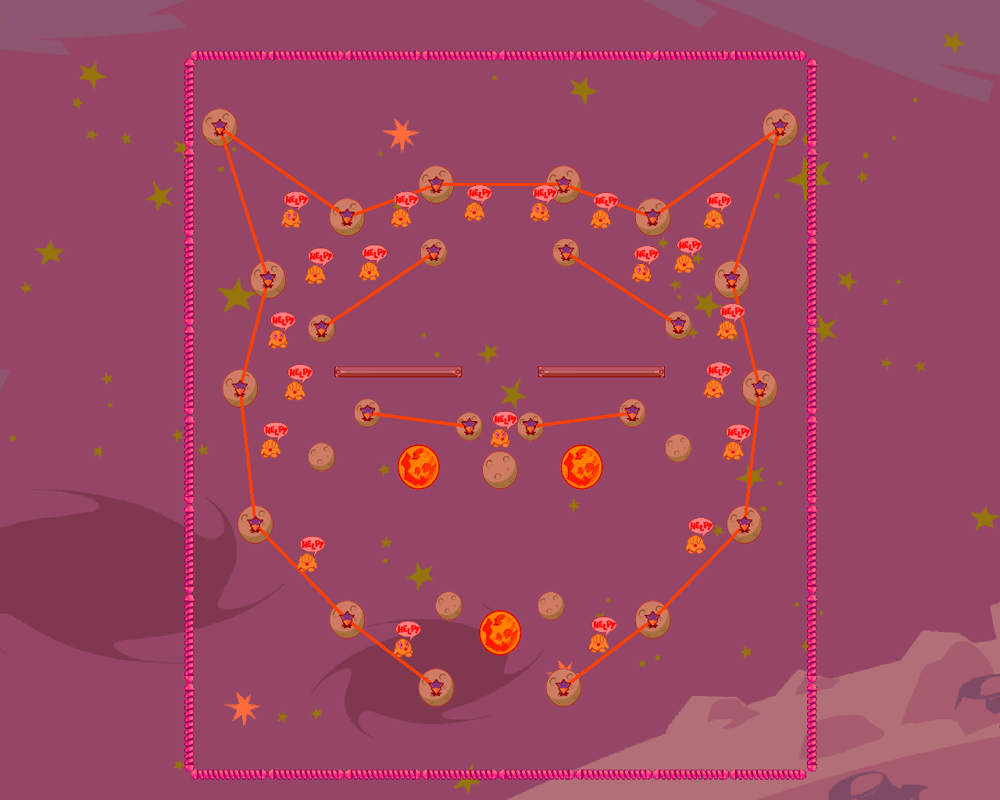 Star Trigon (Windows) screenshot: Level layout
