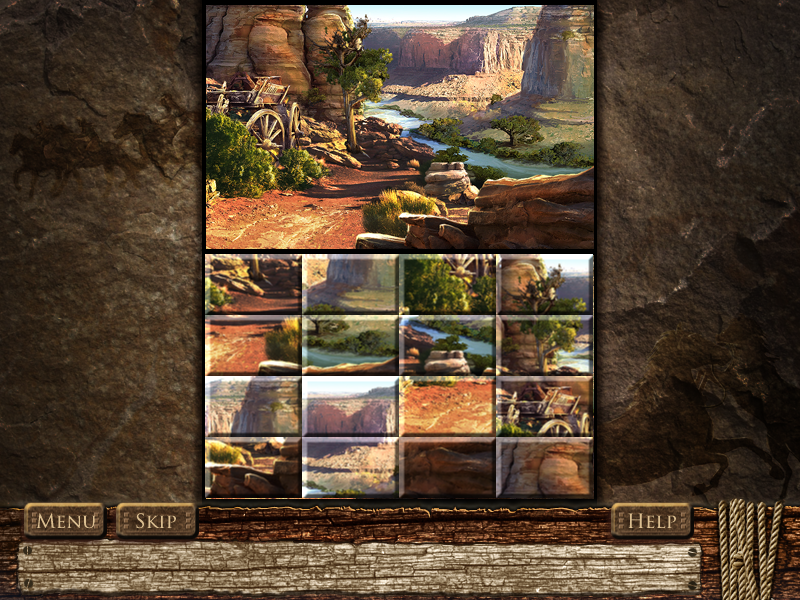 Rangy Lil's Wild West Adventure (Windows) screenshot: Image puzzle