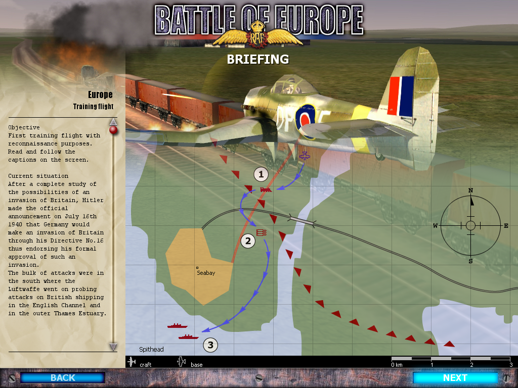 Battle of Europe (Windows) screenshot: Briefing